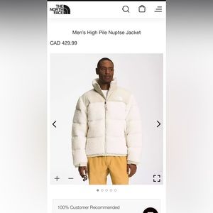 Mens High Pile Nupste Jacket